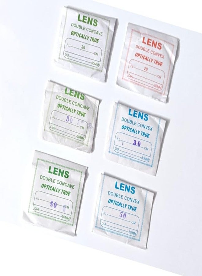 ESPtronics مجموعة عدسات ESPtronics محدبة ومقعرة 50 مم، بأطوال 20 و30 و50 سم، طقم تجارب علمية بصرية للطلاب والمعلمين - Image 1